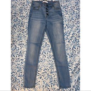 High waist vintage skinny jeans